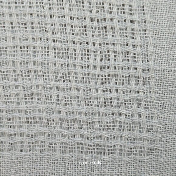 NWT Tanner Italian Linen Shawl Oversized Scarf Blue - Picture 10 of 12